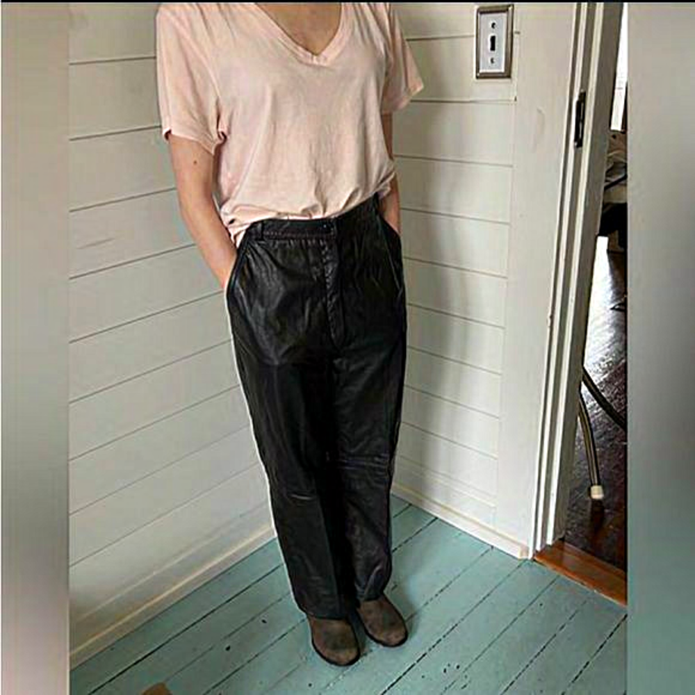 VINTAGE — Bagatelle Genuine Leather Trousers‎